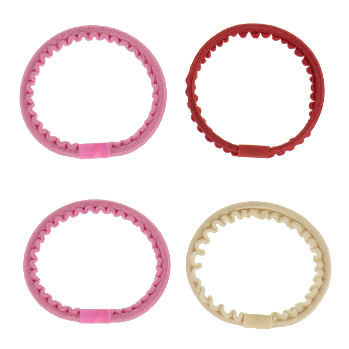 THIN HAIR TIES 4PCS STYLE 6