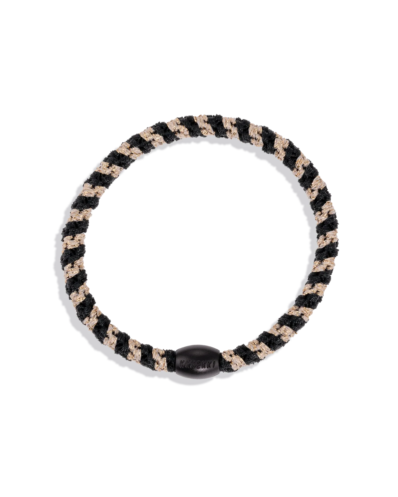 SLIM BLACK-BEIGE GLITTER STRIPE