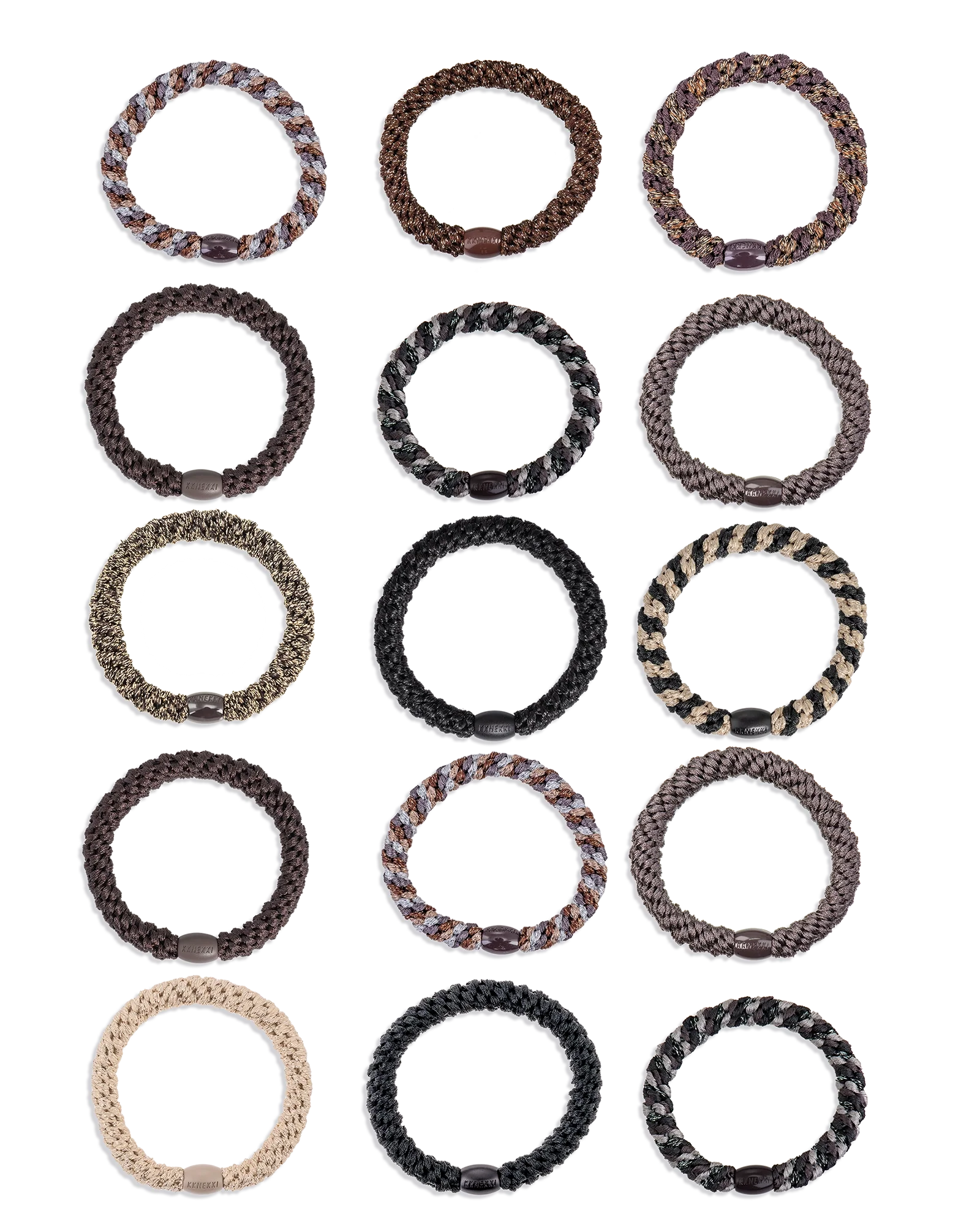 BRUNETTE SELECTION • 15 HAIR TIES